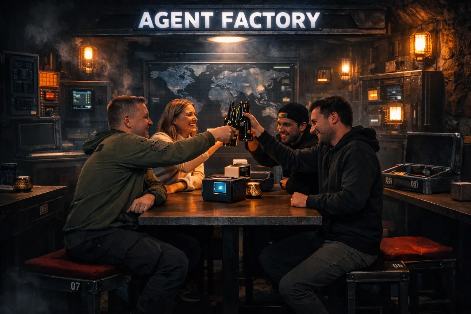 Kindergeburtstag in der Mining Adventure World – Party in der Agent Factory