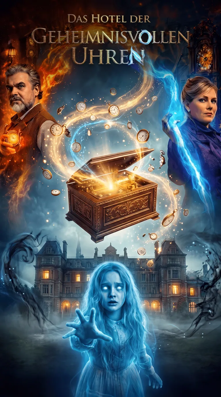 Escape Room Das Hotel der geheimnisvollen Uhren in Dorsten – Plakat