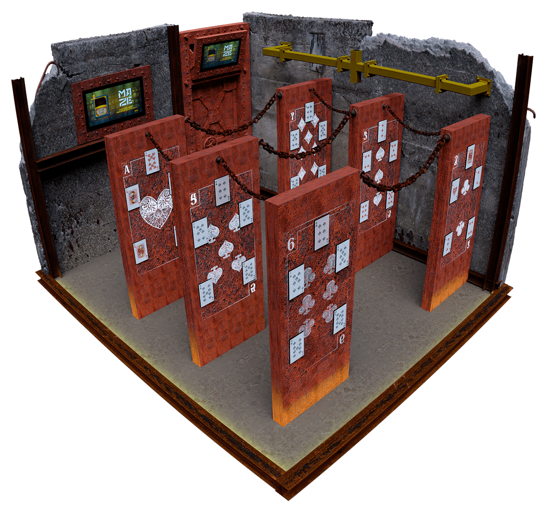 3d Mock Up - Joker - GoldChamber - Challenge Rooms Dorsten